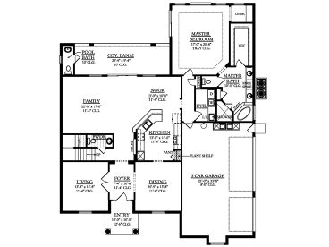 1st Floor Plan, 064H-0113