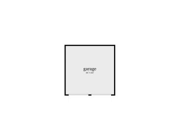 Garage Floor Plan, 052H-0101