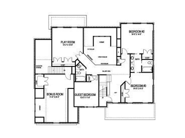 2nd Floor Plan, 058H-0040