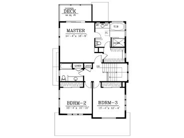 2nd Floor Plan, 026H-0100