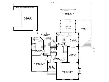 1st Floor Plan, 025H-0162