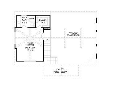 2nd Floor Plan, 062H-0130