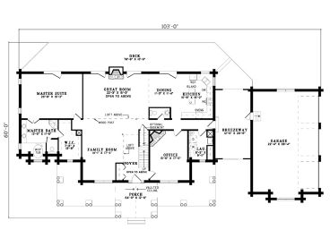 1st Floor Plan, 025L-0053
