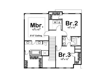 2nd floor Plan, 050H-0107