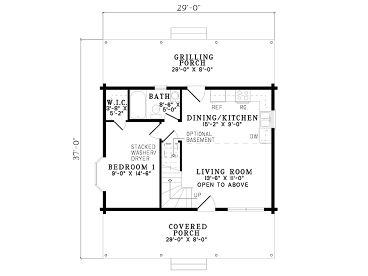 1st Floor Plan, 025L-0046