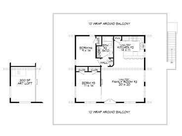 2nd and 3rd Floor Plans, 062M-0013