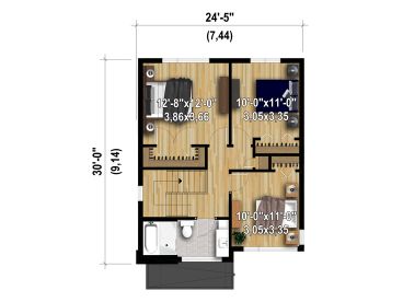 2nd Floor Plan, 072H-0257