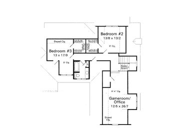 2nd Floor Plan, 030H-0069