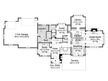 1st Floor Plan, 023H-0178