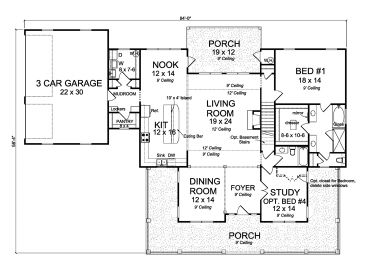 1st Floor Plan, 059H-0206