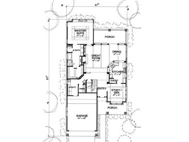 1st Floor Plan, 036H-0062