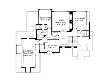 2nd Floor Plan, 029H-0064