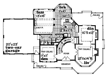 1st Floor Plan, 032H-0047
