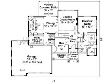 1st Floor Plan, 051H-0302