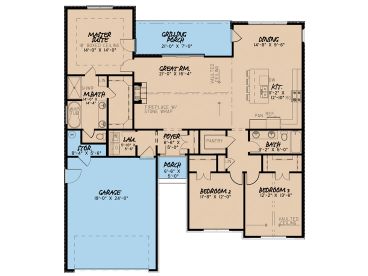 Floor Plan, 074H-0034