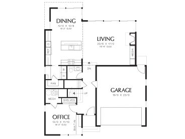 1st Floor Plan, 034H-0419