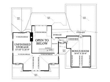2nd Floor Plan, 063H-0218