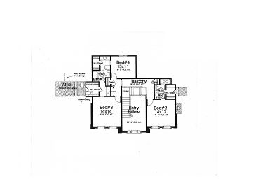 2nd Floor Plan, 002H-0061