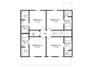 2nd Floor Plan, 062H-0092