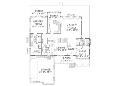 1st Floor Plan, 067H-0042