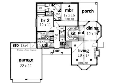 1st Floor Plan, 021H-0099