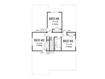 2nd Floor Plan, 059H-0210