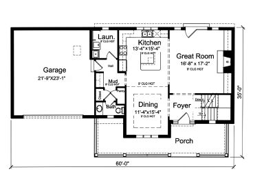 1st Floor Plan, 046H-0168