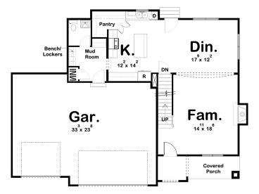 1st Floor Plan, 050H-0231