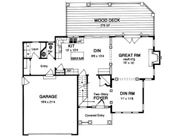 1st Floor Plan, 014H-0051
