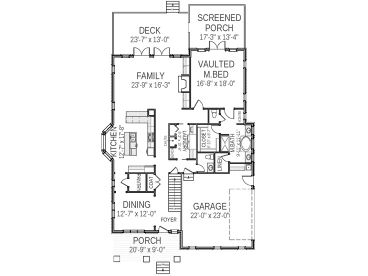 1st Floor Plan, 067H-0037