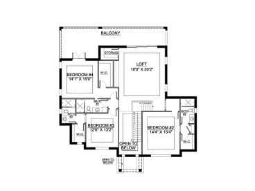 2nd Floor Plan, 070H-0113