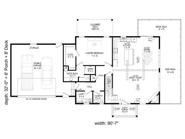 1st Floor Plan, 062H-0471