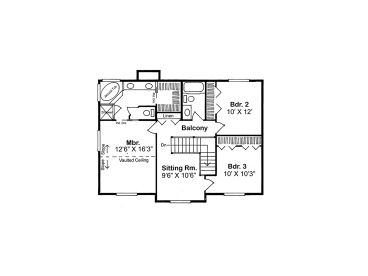 2nd Floor Plan, 047H-0081