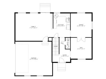 1st Floor Plan, 065H-0113