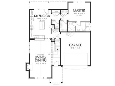 1st Floor Plan, 034H-0376