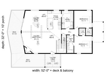 1st Floor Plan, 062H-0409