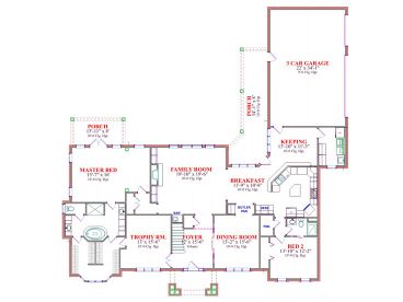 1st Floor Plan, 073H-0036