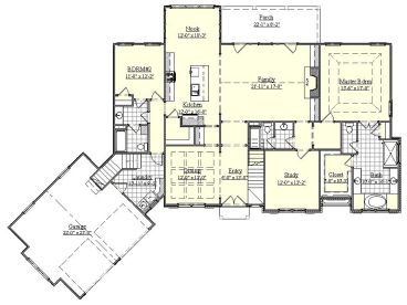 1st Floor Plan, 080H-0005