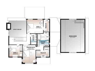 2nd Floor Plan, 027H-0533