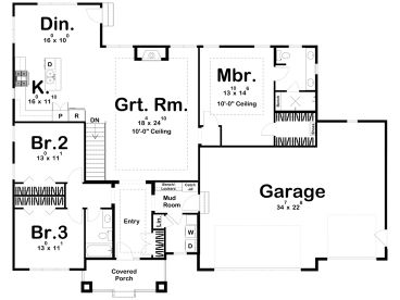 Floor Plan, 050H-0421