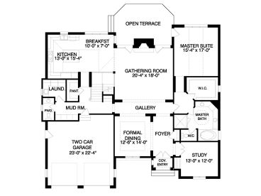 1st Floor Plan, 029H-0120