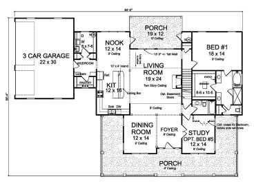 1st Floor Plan, 059H-0255