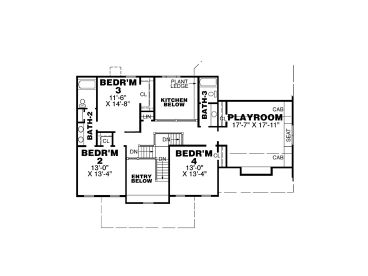 2nd Floor Plan, 011H-0026