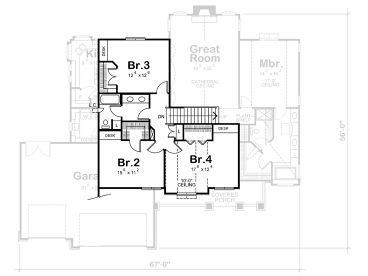 2nd Floor Plan, 031H-0203