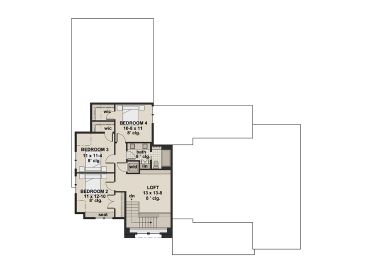 2nd Floor Plan, 023H-0203