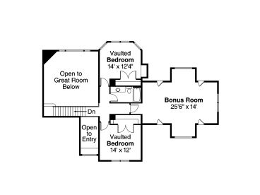 2nd Floor Plan, 051H-0129
