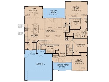 1st Floor Plan, 074H-0125