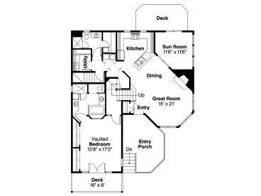 1st Floor Plan, 051H-0057