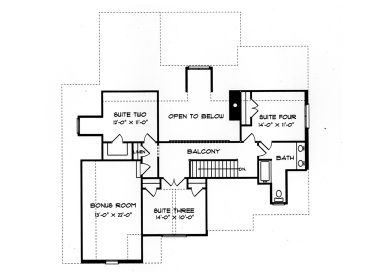 2nd Floor Plan, 029H-0020