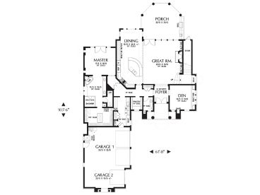 1st Floor Plan, 034H-0375